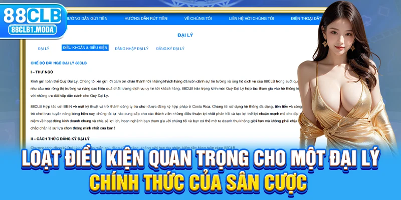 Loạt điều kiện quan trọng cho một đại lý chính thức của sân cược