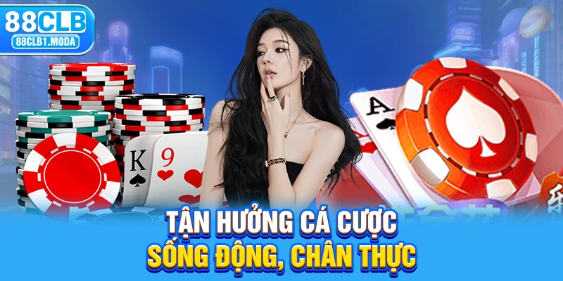 Tận hưởng cá cược sống động, chân thực