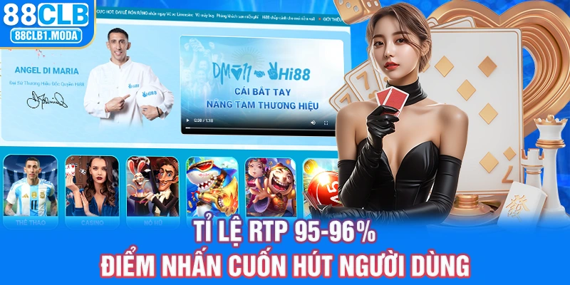 Tỉ lệ RTP 95-96%- Điểm nhấn cuốn hút người dùng