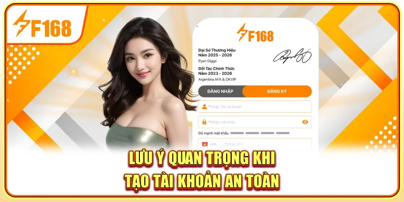 Lưu ý quan trọng khi tạo tài khoản an toàn